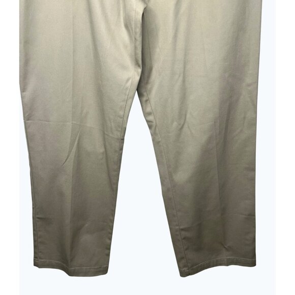 Genuine Dickies Womens Perfectly Slimming High Rise Pant Relaxed Fit Khaki 14R - Picture 16 of 16